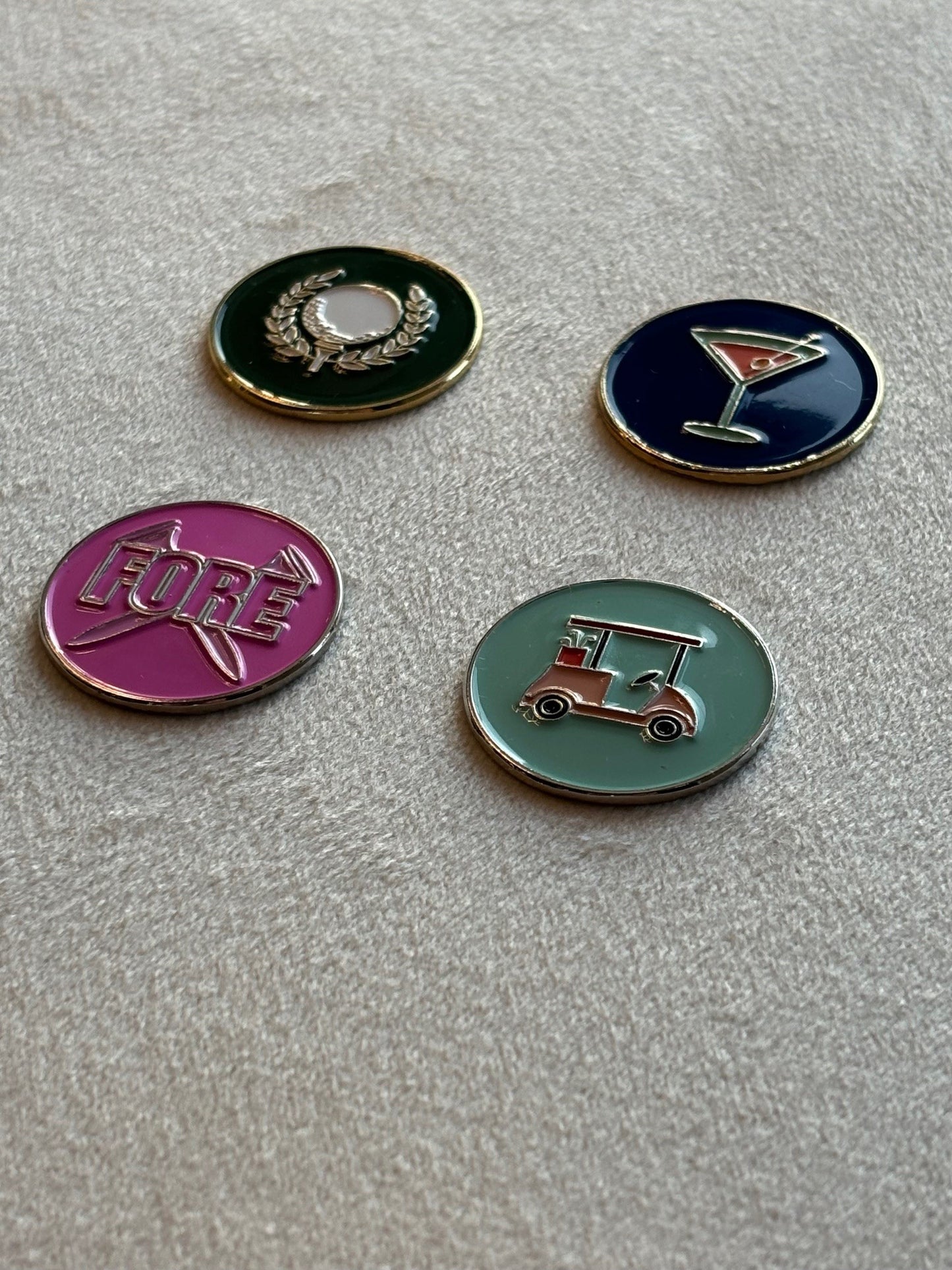 Golf Ball Marker- Martini