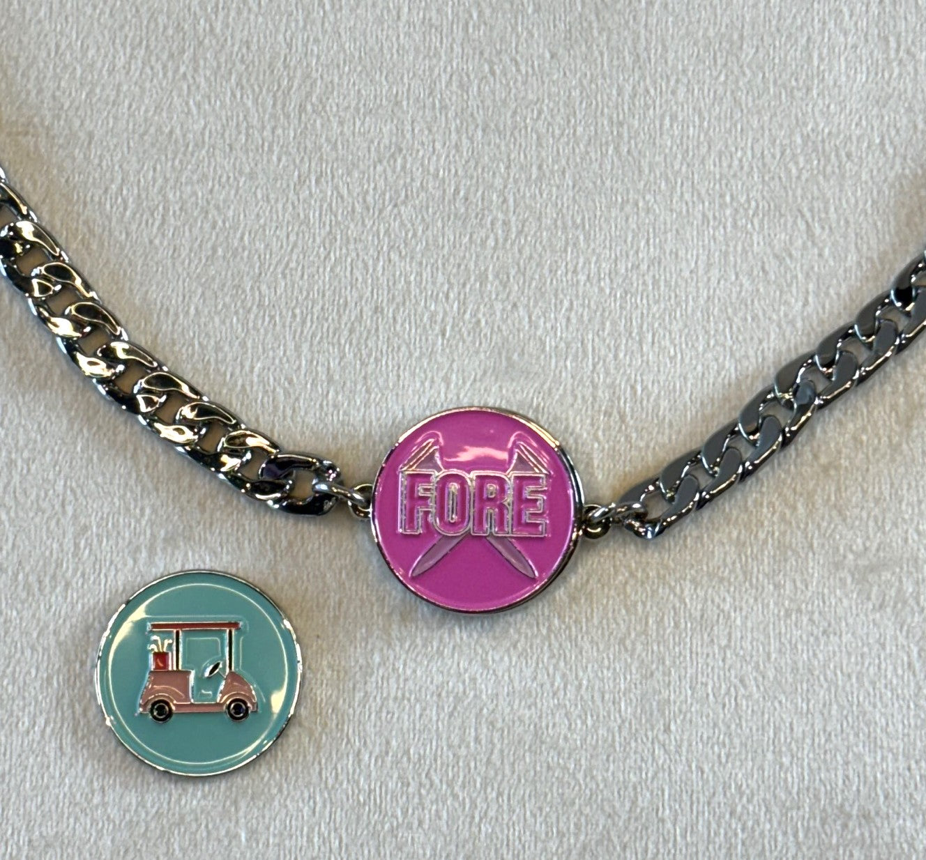 Golf Ball Marker- Pink FORE