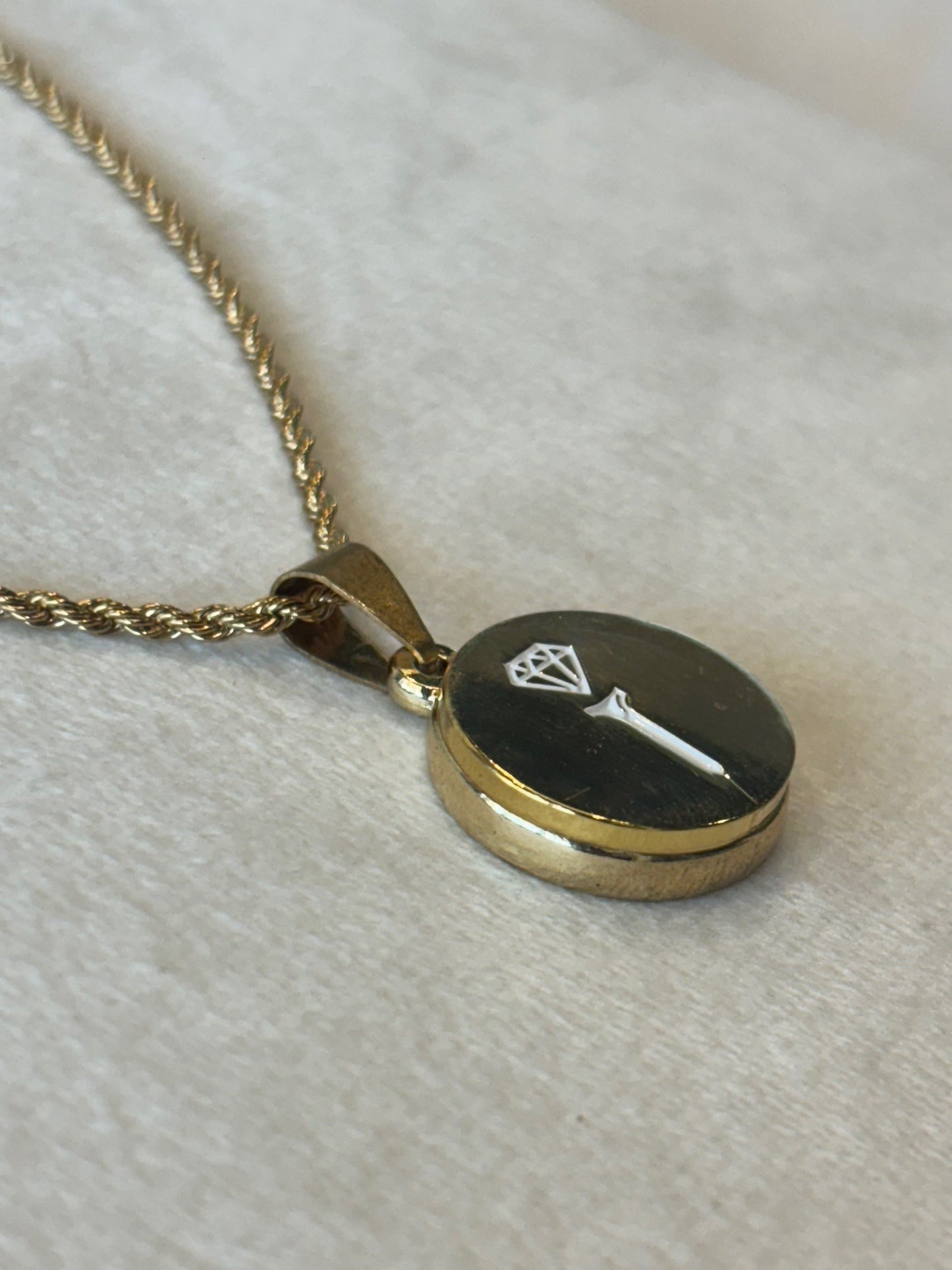 Gold Rope Ball Marker Necklace Set