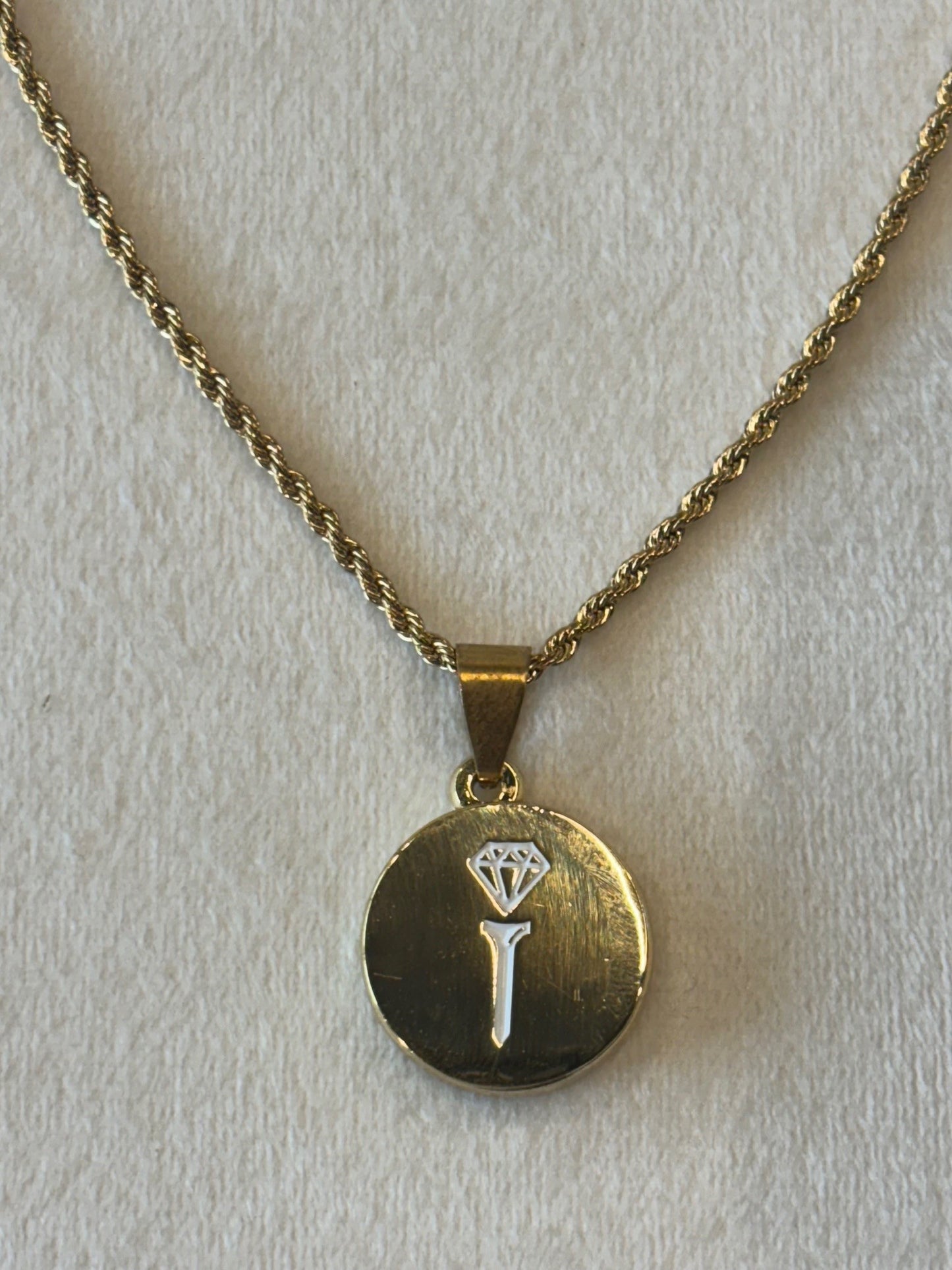 Gold Rope Ball Marker Necklace Set
