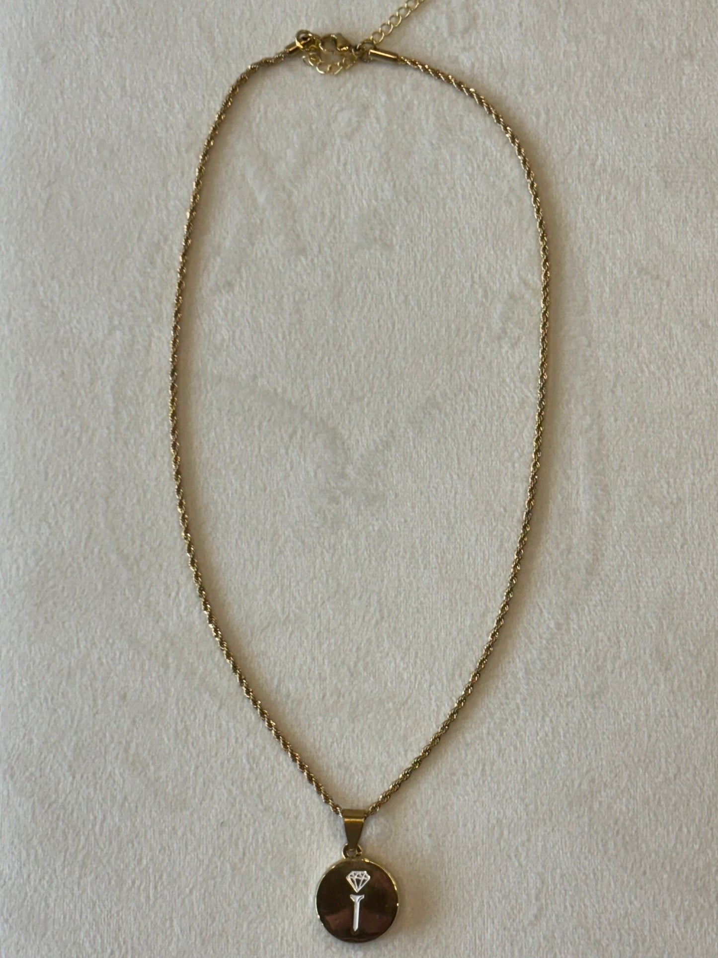 Gold Rope Ball Marker Necklace Set