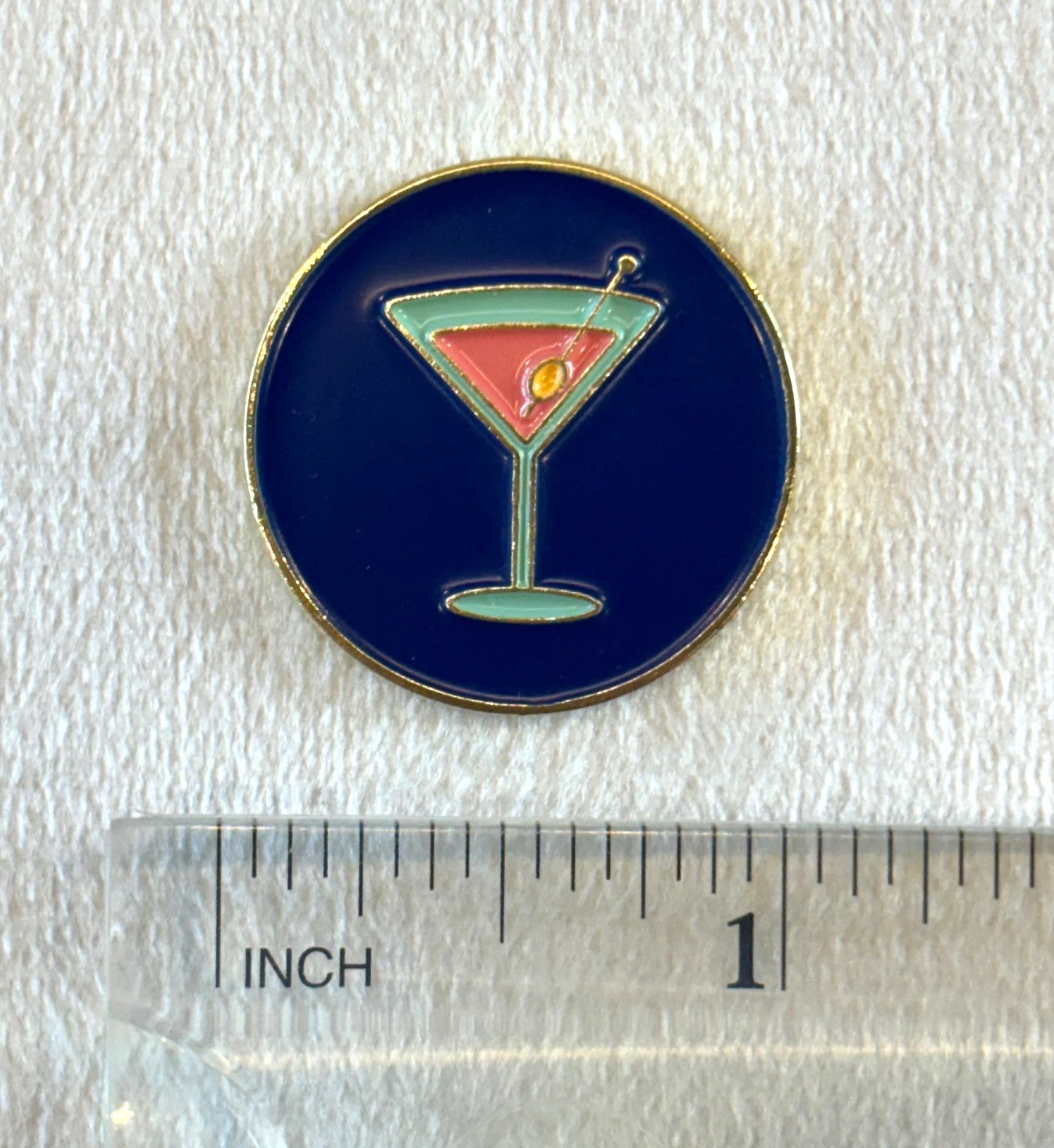 Golf Ball Marker- Martini