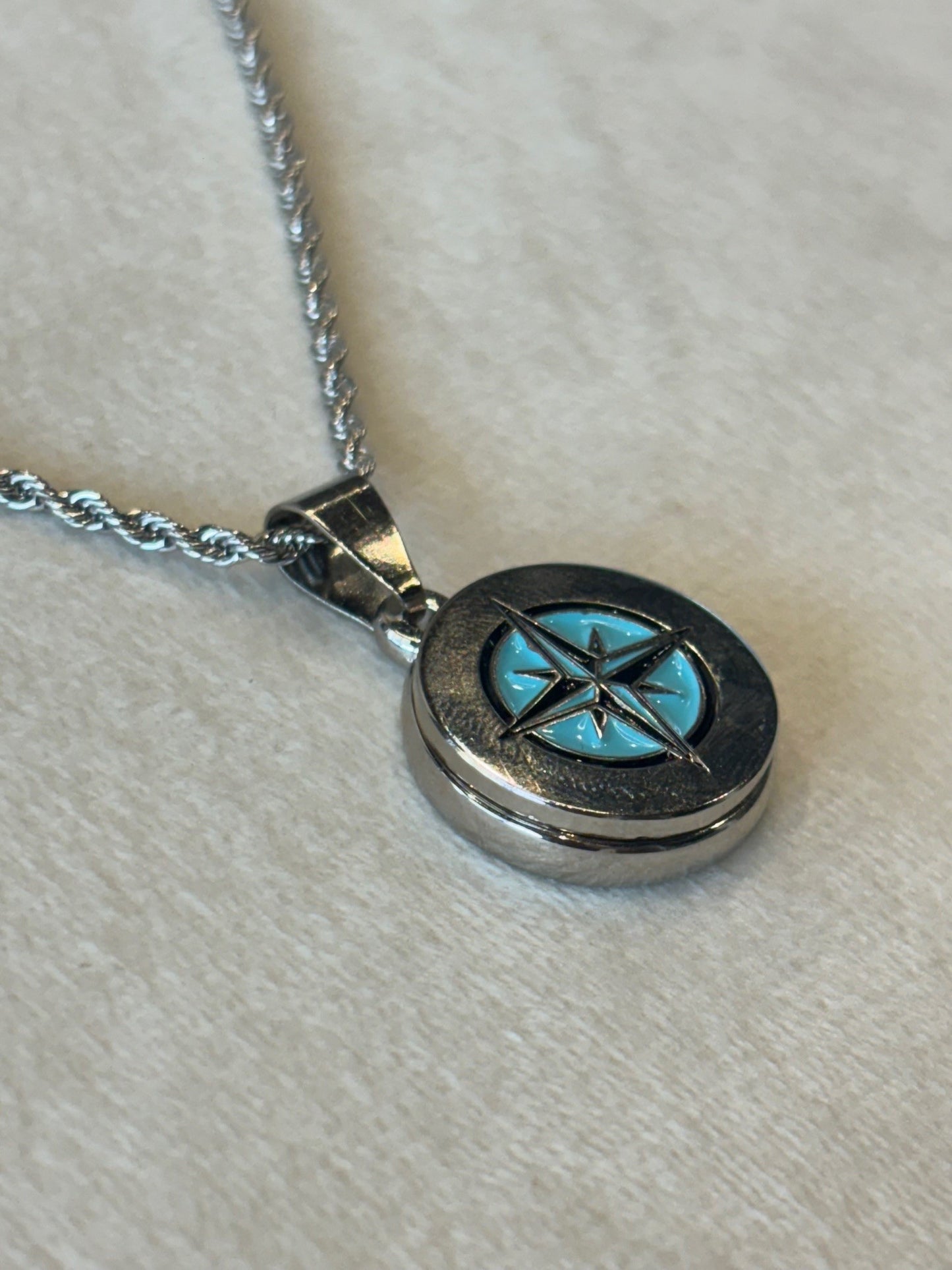 Silver Rope Ball Marker Necklace Set